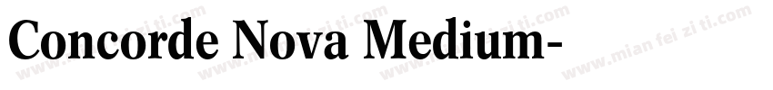 Concorde Nova Medium字体转换